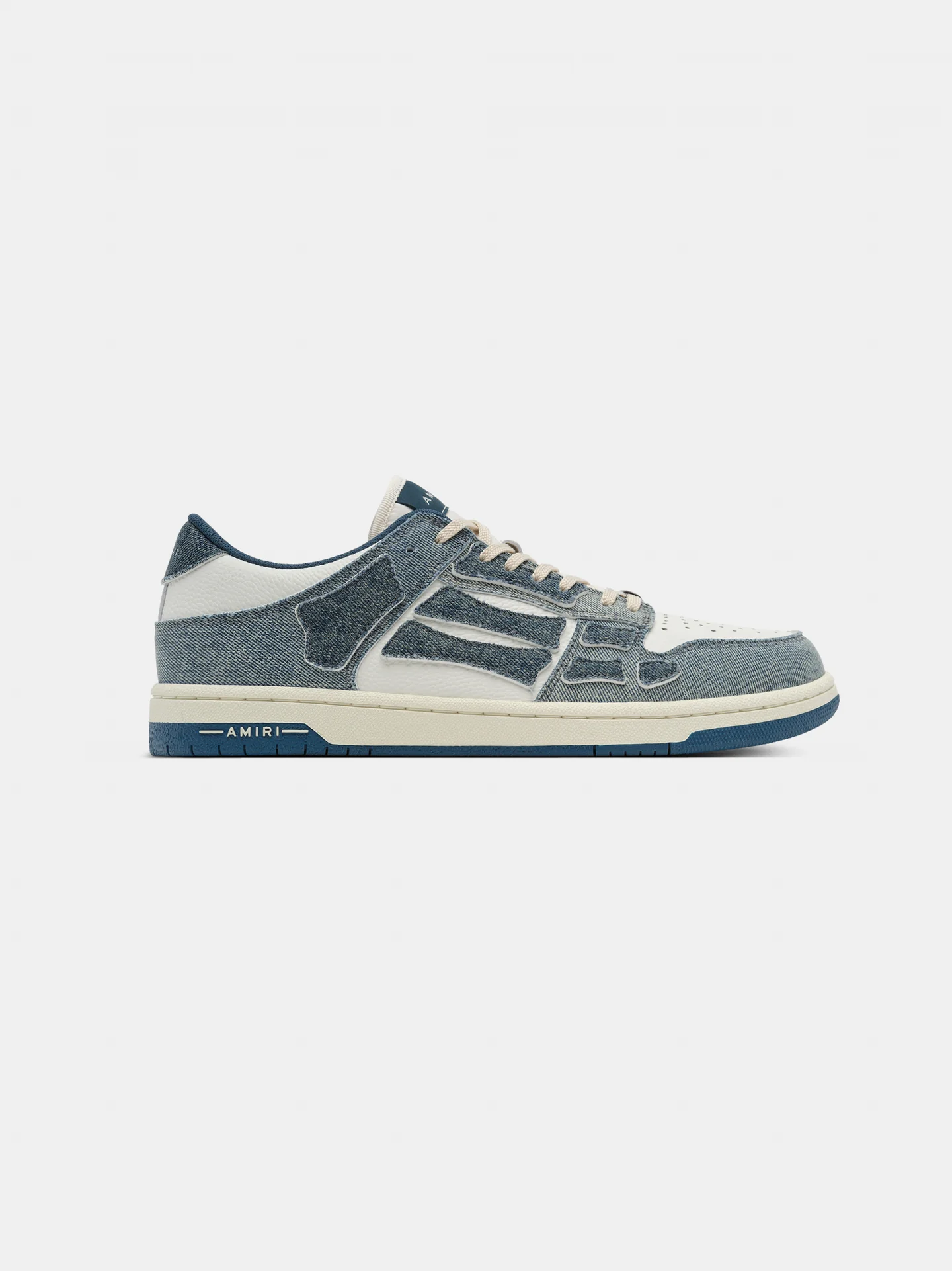 AMIRI VINTAGE DENIM SKEL TOP LOW SLATE BLUE