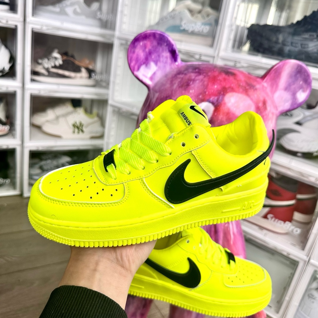 Nike Air Force 1 Big hook Fluorescent Green