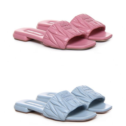 MiuMiu MATELASSE SLIPPERS SANDALS