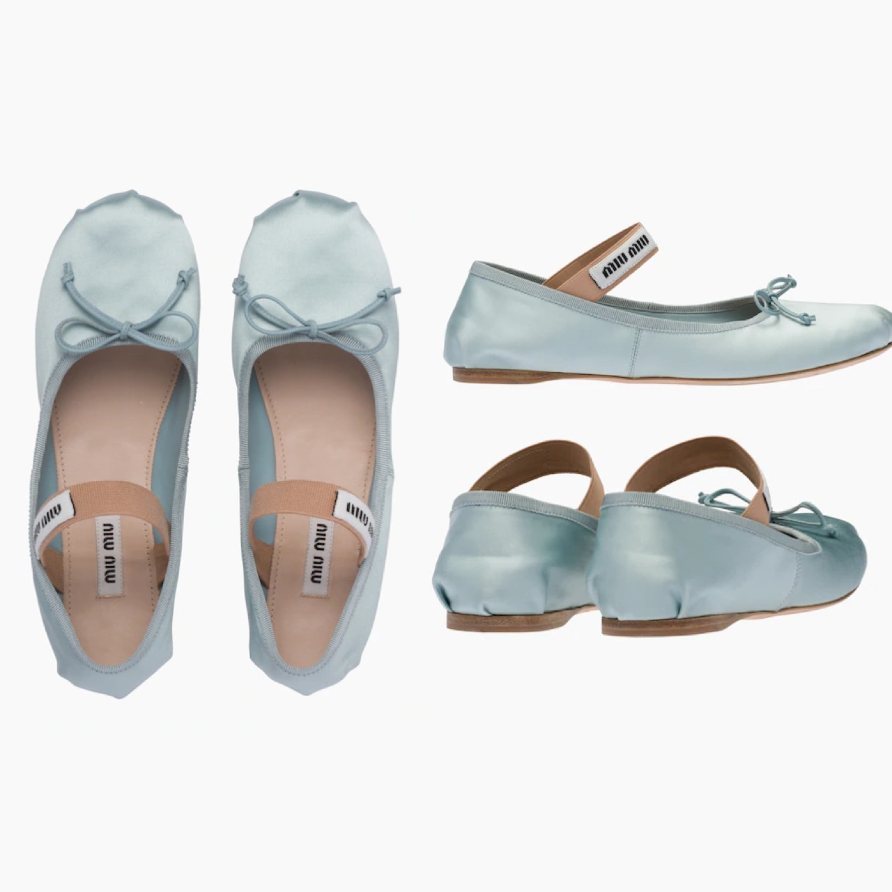 MiuMiu＊Satin ballerinas サテンバレエフラット＊送料込