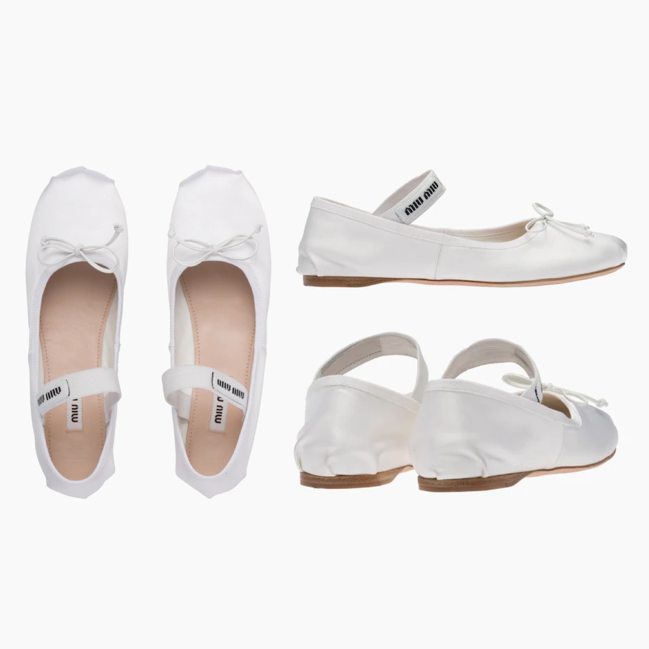 MiuMiu＊Satin ballerinas サテンバレエフラット＊送料込