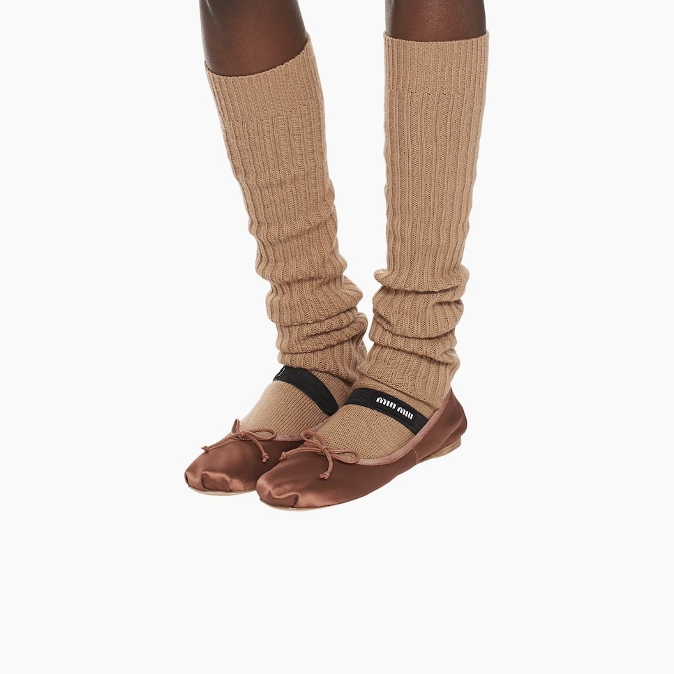 MiuMiu＊Satin ballerinas サテンバレエフラット＊送料込