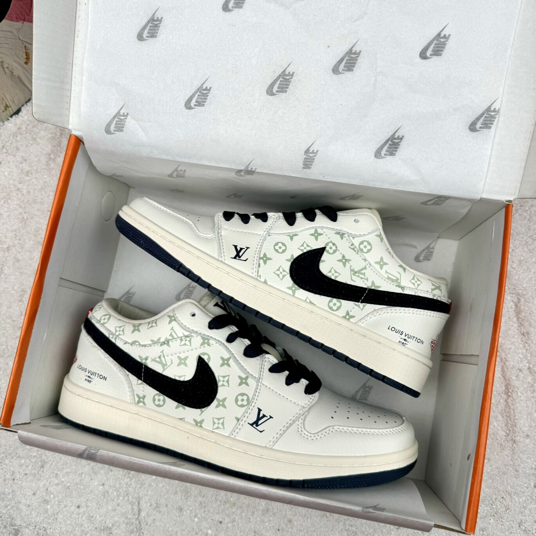 Louis Vuitton x Travis Scott x Nike Air Jordan 1 Low OG SP LV Monogram AJ1