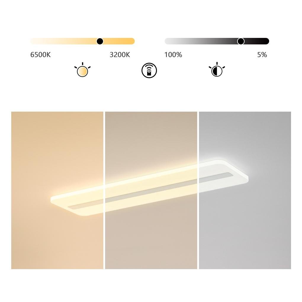 Stepless Dimming Strip Industrial Flush Mount Kitchen Lighting Dining Room Lighting Ceiling Light-Lighom