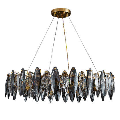 Postmodern Personality Creative Crystal Chandelier with Three-color LED-Lighom
