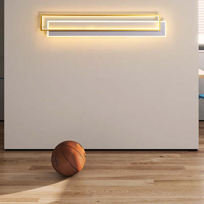 Minimalist Personalized Creative LED Three Color Dimming Strip Wall Lamp-Lighom