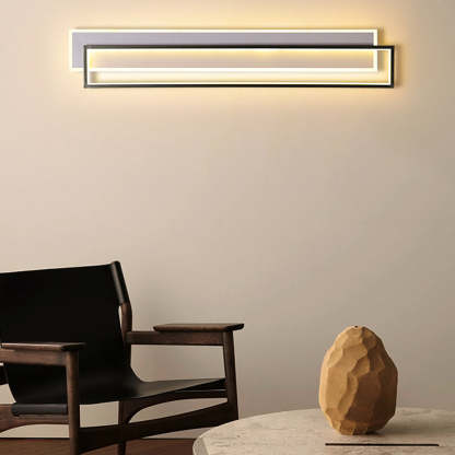 Minimalist Personalized Creative LED Three Color Dimming Strip Wall Lamp-Lighom