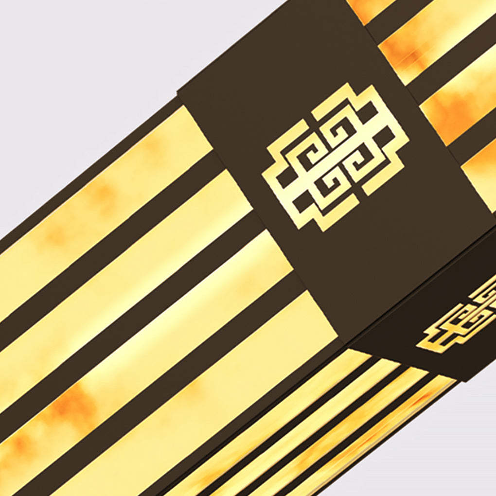 Rectangular Streak Cut Outdoor Light