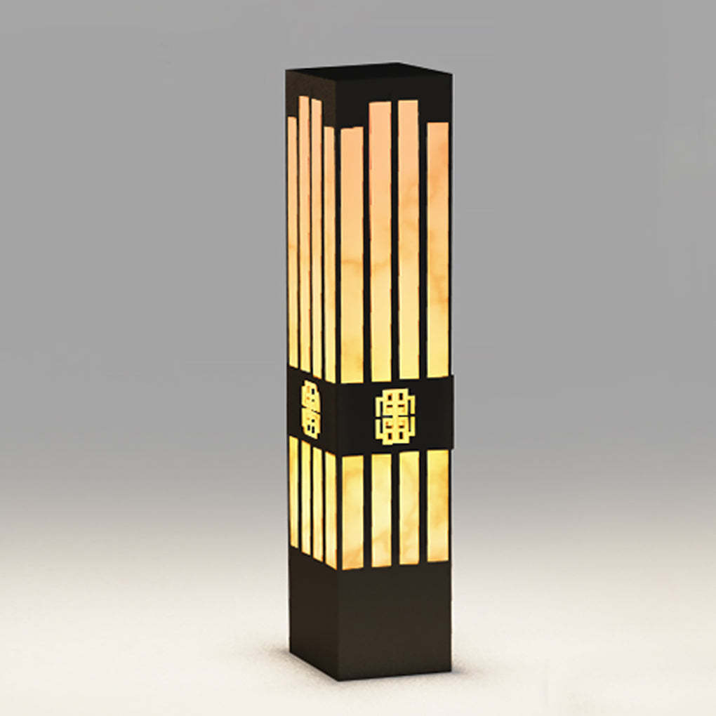 Rectangular Streak Cut Outdoor Light