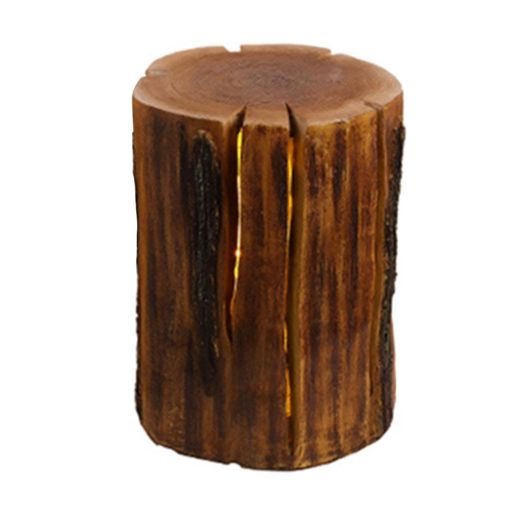 Resin Tree Stump Outdoor Light Rustic Decorative Garden Lawn LED Lamp-Lighom