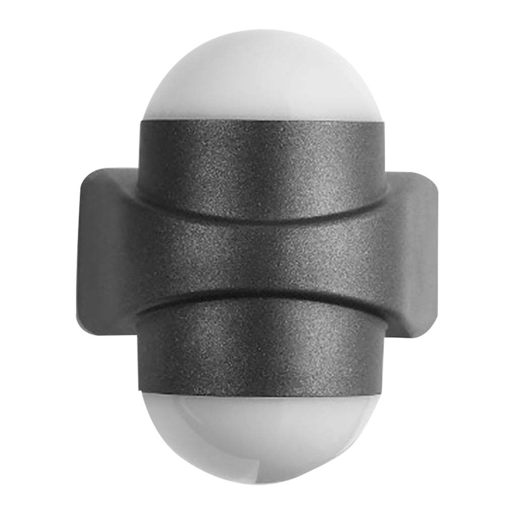 Round Waterproof LED Black Modern Up and Down Lights Outdoor Wall Sconces-Lighom