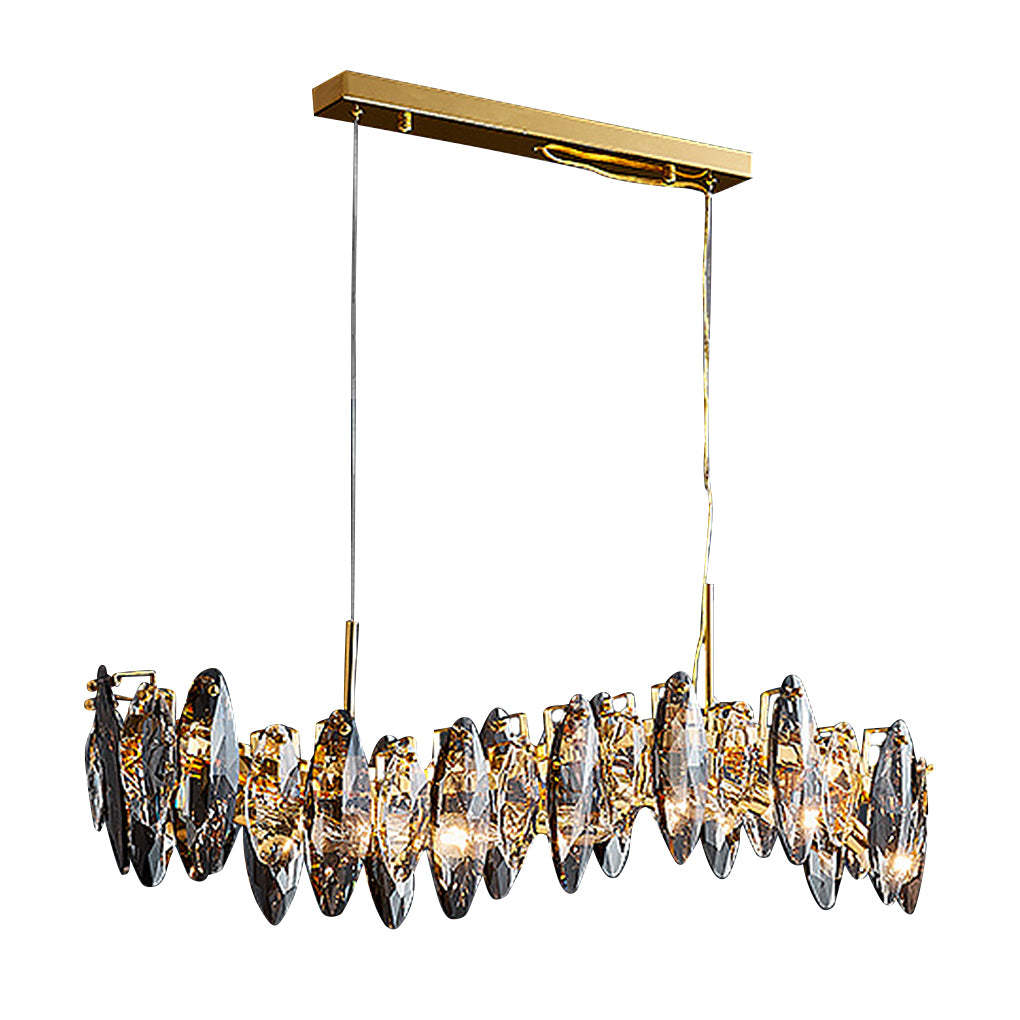 Postmodern Personality Creative Crystal Chandelier with Three-color LED-Lighom