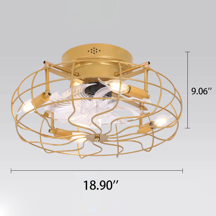 Industrial Retro Tungsten Bulb Flush Mount