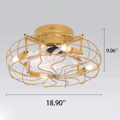 Industrial Retro Tungsten Bulb Flush Mount