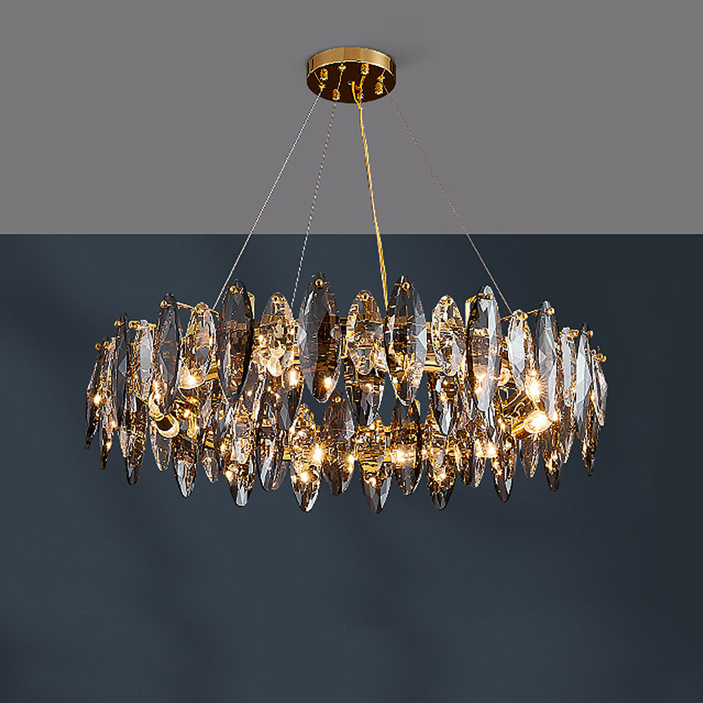 Postmodern Personality Creative Crystal Chandelier with Three-color LED-Lighom