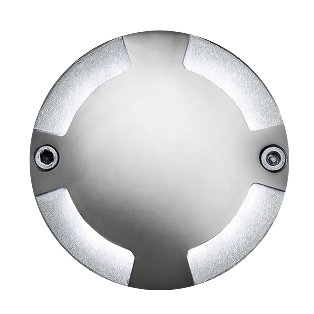 Round DC12V Modern Recessed LED Step Lights Waterproof Underground Garden Deck Lighting-Lighom