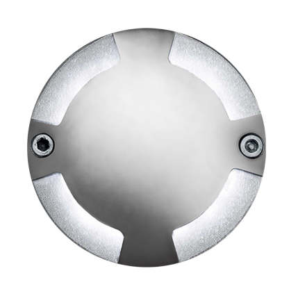 Round DC12V Modern Recessed LED Step Lights Waterproof Underground Garden Deck Lighting-Lighom