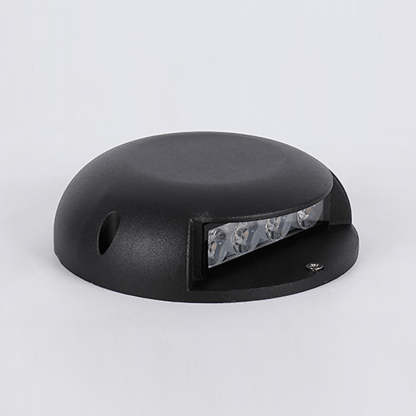 Modern Round LED Surface Flush Mounted Step Light Landscape Waterproof Decking Lights-Lighom