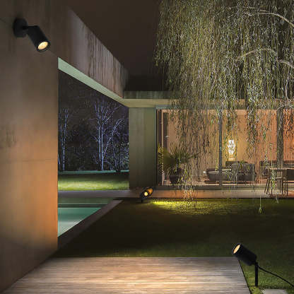 Rotatable Outdoor Waterproof LED Landscape Spotlights for Courtyard Lawn-Lighom