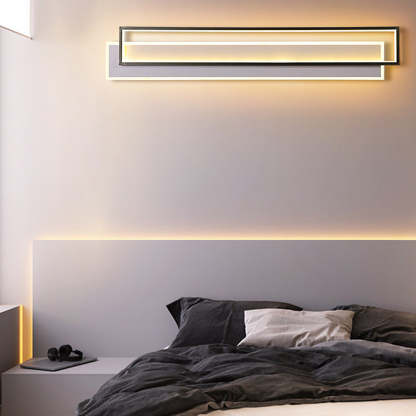 Minimalist Personalized Creative LED Three Color Dimming Strip Wall Lamp-Lighom