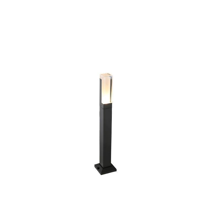 Sleek Cuboid Black Aluminum LED Pathway Lights Waterproof and Minimalist Design-Lighom