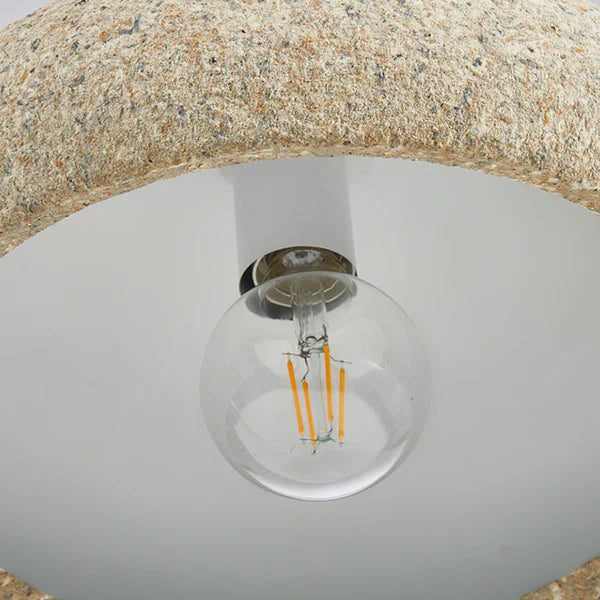 Creative Stone Beige Pendant Light For Dining Room