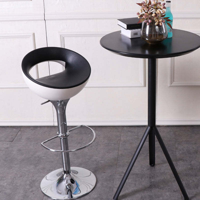 Modern Round Iron Swivel Bar Stool