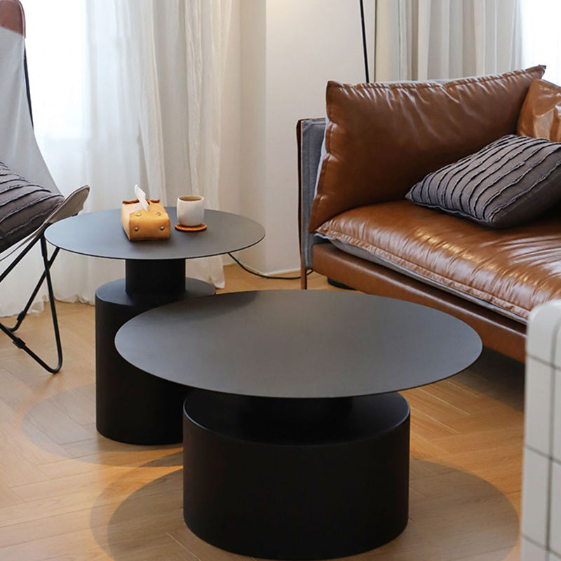 Minimalist Cylinder Stainless Steel Coffee Table