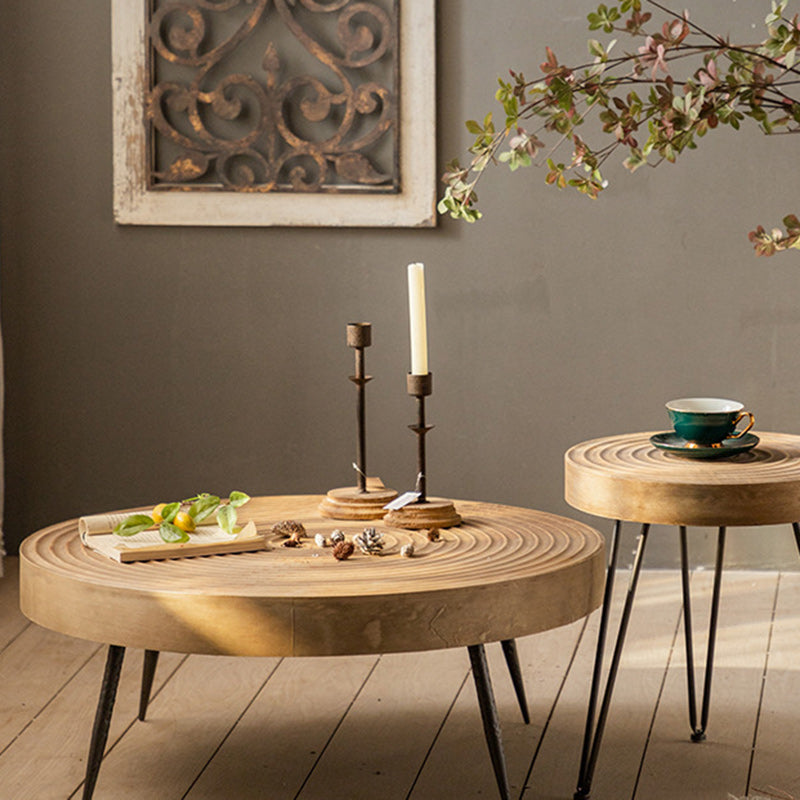 Japanese Round Metal Coffee Table