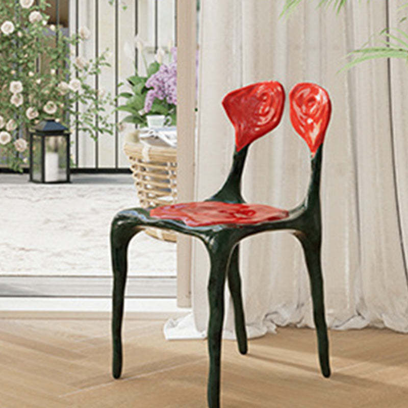 Art Deco Rose FRP Dining Chair