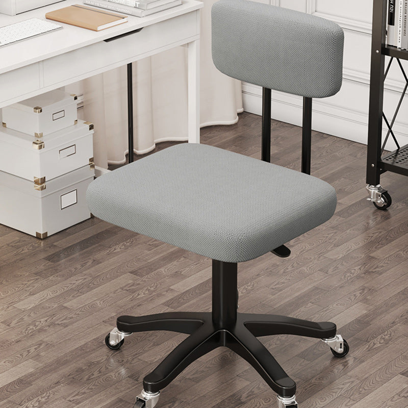Minimalist Fabric Plastic Steel Desk Chair — Plastic / Foam Sponge / Purple