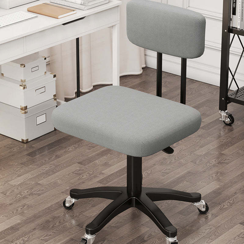Minimalist Fabric Plastic Steel Desk Chair — Plastic / Foam Sponge / Purple