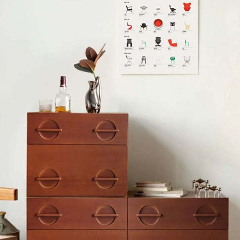 Nordic Solid Wood 2-Drawer Nightstand