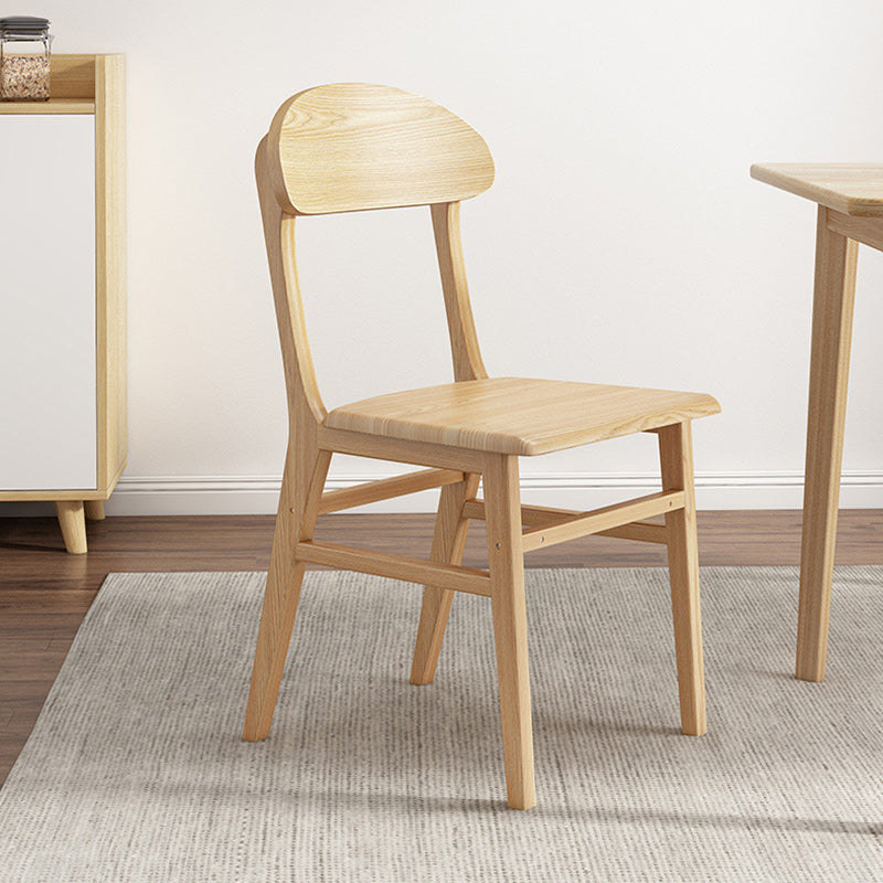 Nordic Wood Elliptical Dining Chair — Khaki