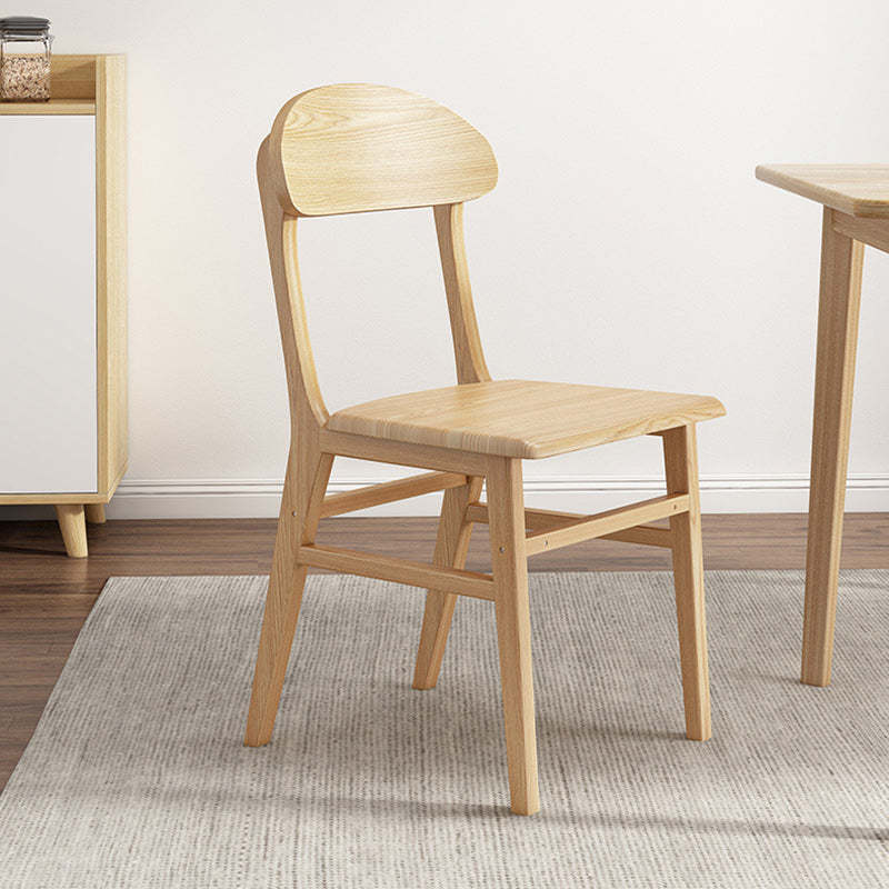 Nordic Wood Elliptical Dining Chair — Khaki