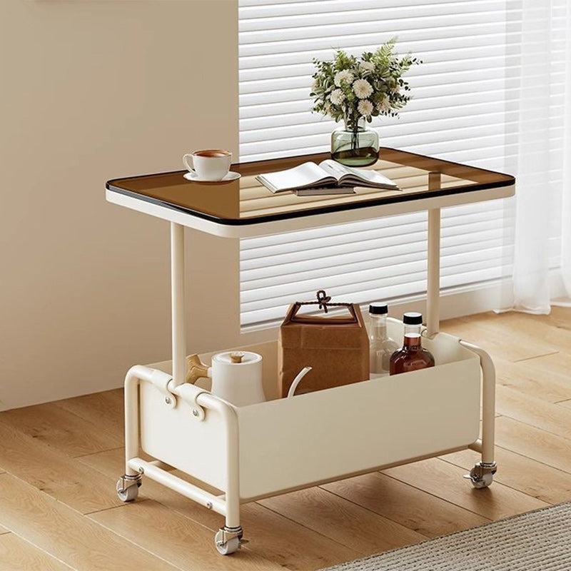 Minimalist rectangular end wood end & side tables