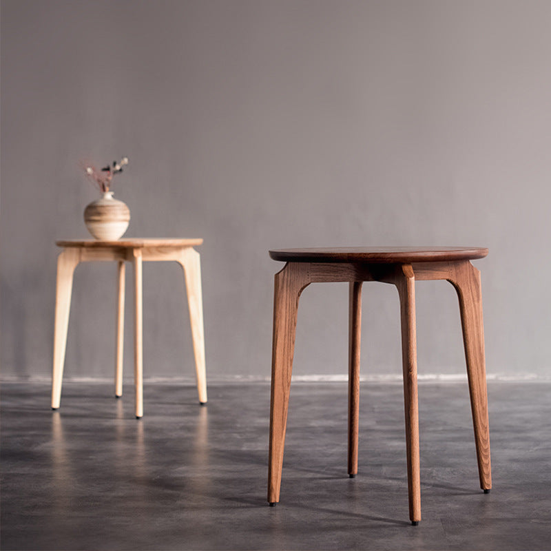 Vintage Round Solid Wood Coffee Table
