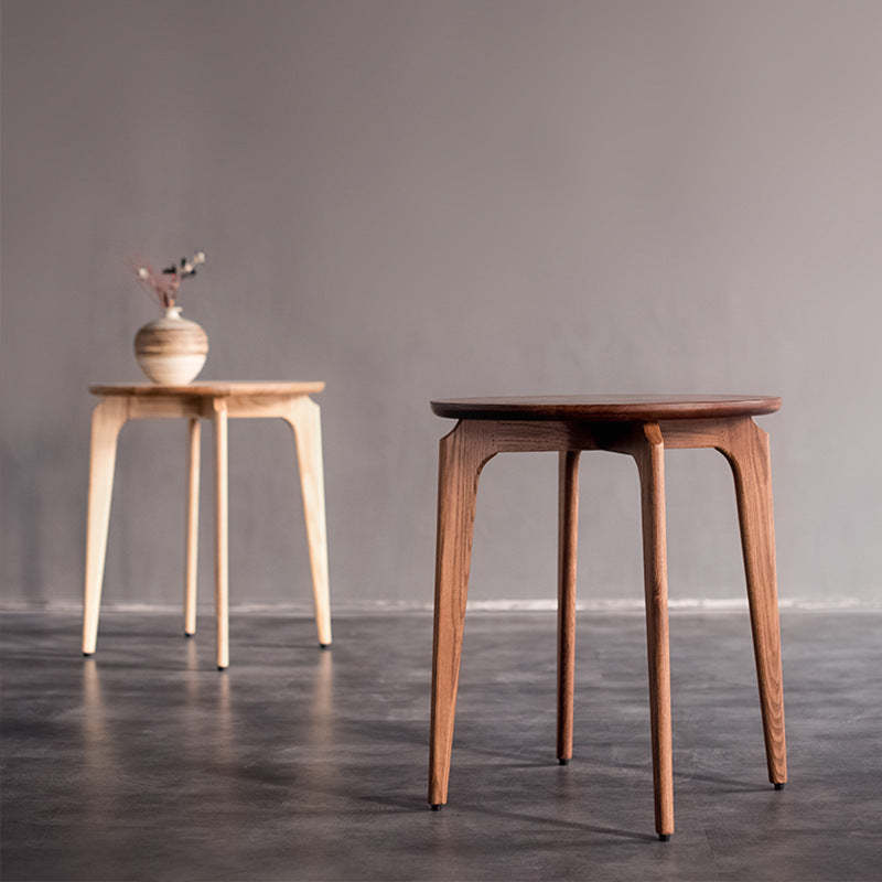 Vintage Round Solid Wood Coffee Table