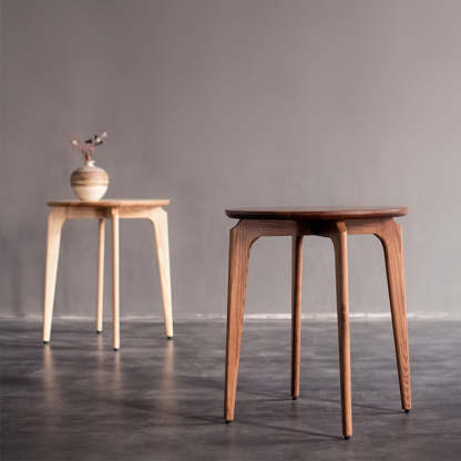Vintage Round Solid Wood Coffee Table