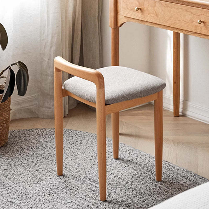 Japanese Oak Vanity Stool