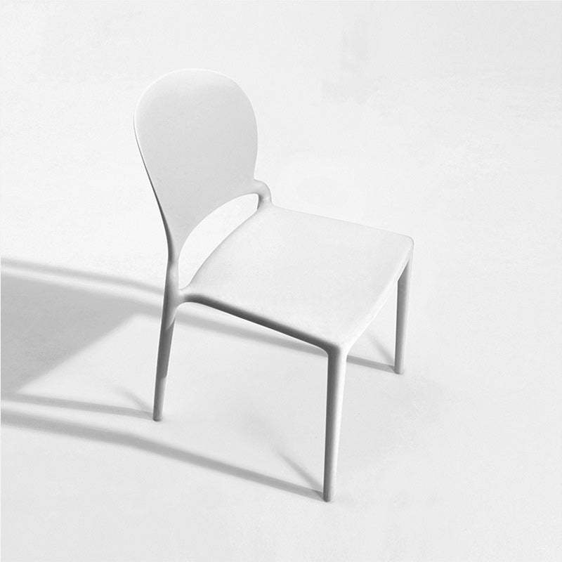 Nordic Curved Armless Dining Chair