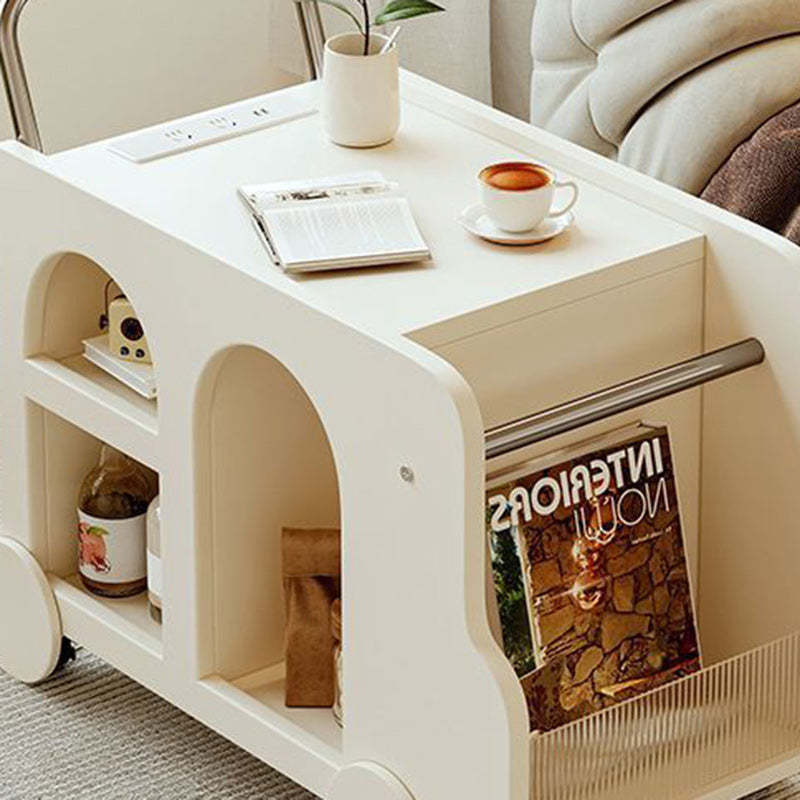 Nordic Trolley Metal Acrylic Side Table