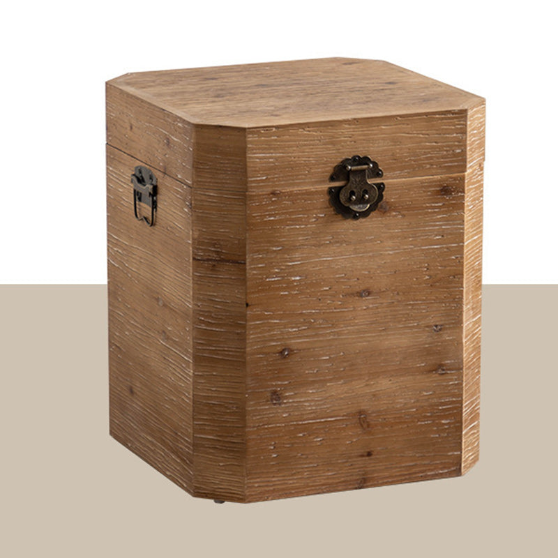 Vintage Rectangular Wood End Table
