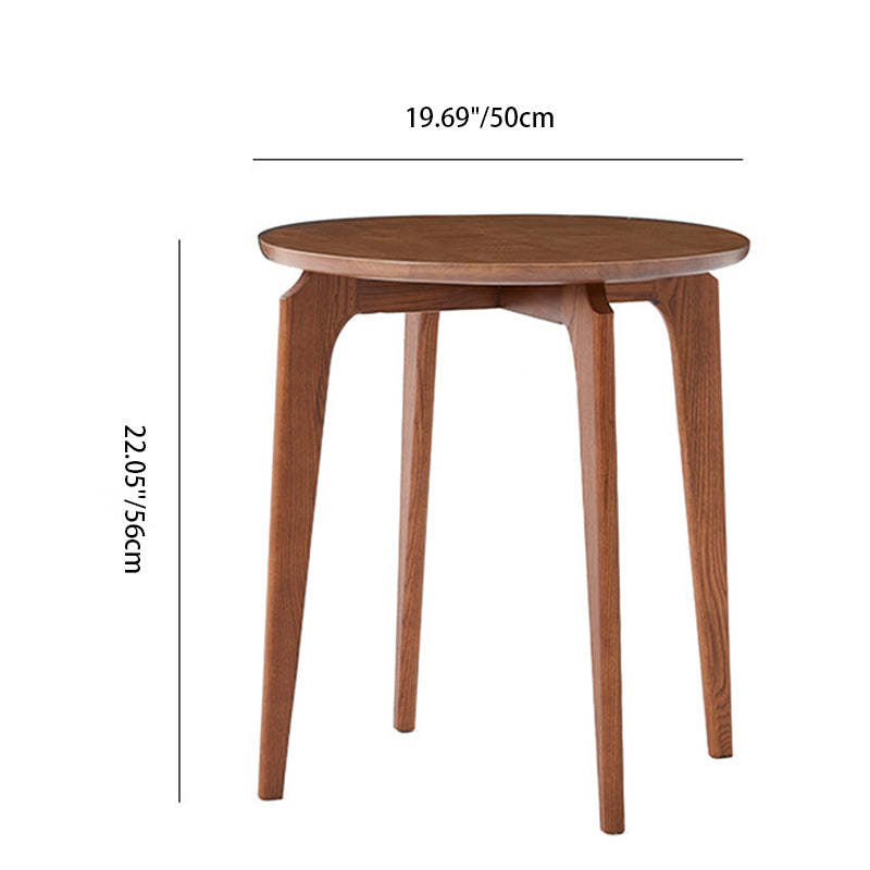 Vintage Round Solid Wood Coffee Table