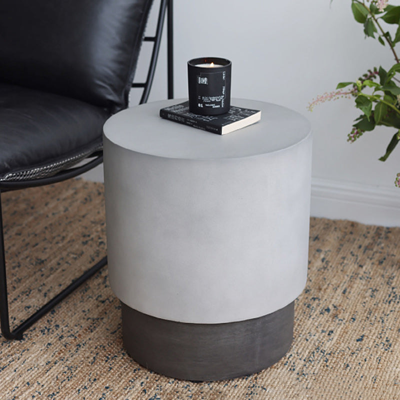 Contemporary end oxide gray glass end & side tables, Lighom