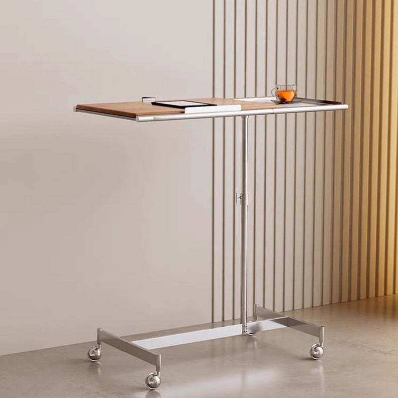 Nordic Wood Steel Liftable Side Table