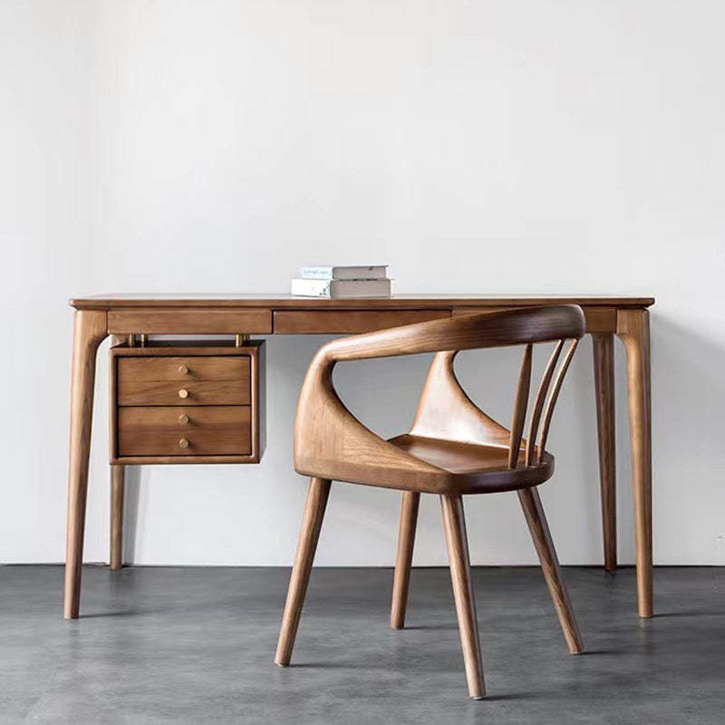 Scandinavian Curved Wood Dining Chair