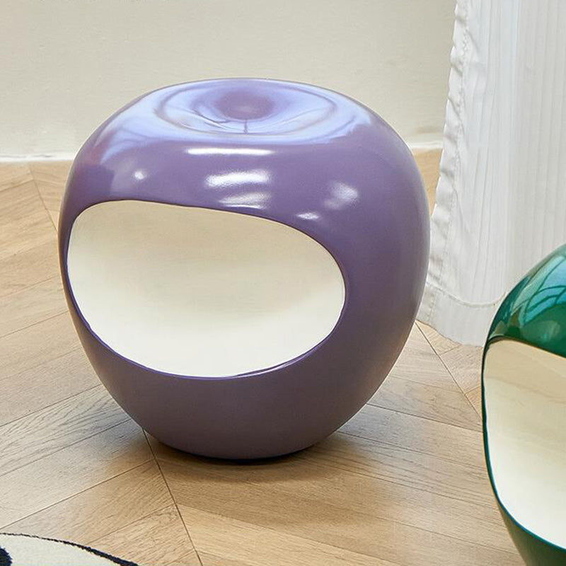 Modern Art Deco Apple Round Resin Chair