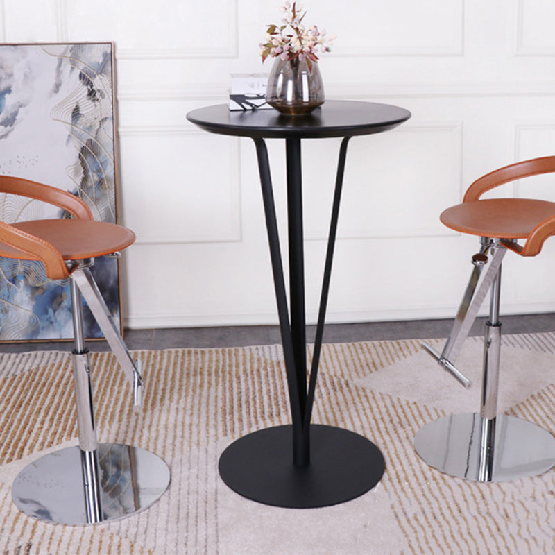 Minimalist Round Iron Steel Bar Table