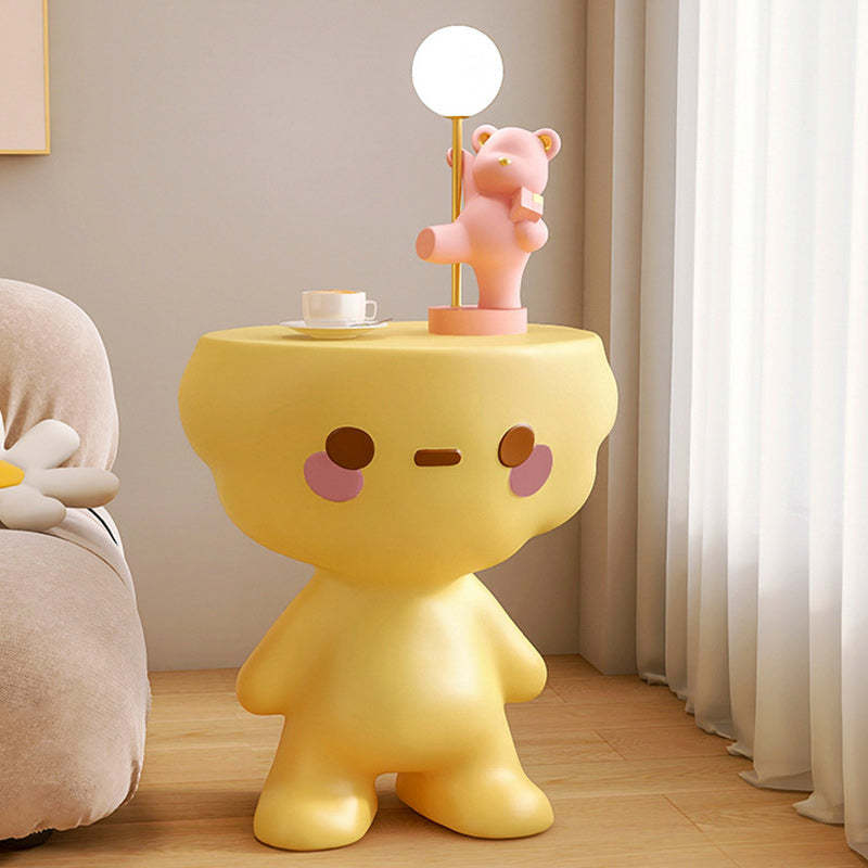 Modern Art Deco Kids Cartoon Resin End Table